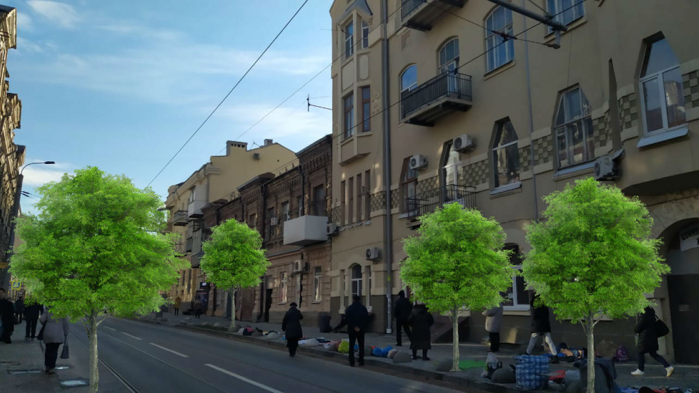 На Станиславского в Ростове высадят деревья, но не скоро