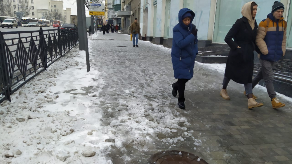 Власти Ростова объяснили, почему тротуары плохо почищены от снега