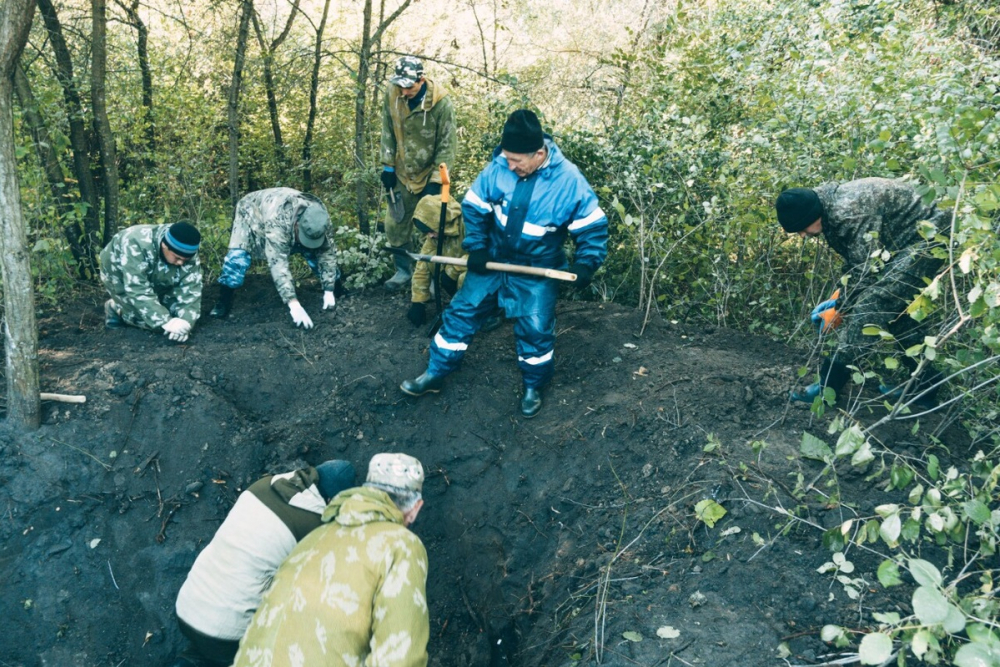 В Ростовской области поисковики нашли останки двух бойцов-красноармейцев