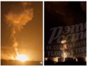 В Ростовской области горят склады после атак беспилотников