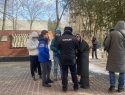 В Ростове полиция выдавала предостережения горожанам в парке строителей