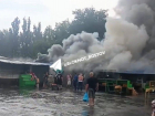 В Аксае горел рынок на Ленина