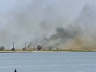 Жителей Ростовской области испугал ландшафтный пожар в районе Рогожкино