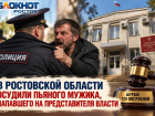 В Ростовской области осудили пьяного мужика, напавшего на представителя власти