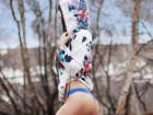 Оголенной попой на вершине снежных гор «сверкнула» соскучившаяся по зиме секс-звезда Playboy из Ростова