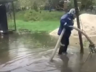 Несколько домов в Ростове оказались подтоплены из-за сильного ливня