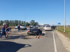 Водитель иномарки пострадал в массовом ДТП в Ростовской области