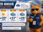 В начале недели ожидается переменная облачность и небольшой вечерний дождь