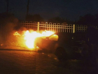 Автомобиль BMW Z4 сгорел на Нансена в Ростове