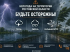 Ливни и шквалистый ветер накроют Ростовскую область 15 сентября