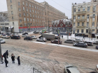 Ростов сковали девятибалльные пробки из-за сильного снегопада 24 января 