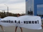 Ростовчане провели пикет ради спасения троллейбусной сети на проспекте Стачки