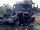 Под Ростовом «Мазда» столкнулась с КамАЗом: водитель иномарки сгорел в машине