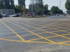 Вафельную разметку в центре Ростова «сожгло» жарким солнцем