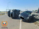 На Пойменной опрокинулся автомобиль после столкновения с «Ситроеном»