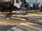 В Ростовской области водитель водовоза врезался в ТЦ и погиб