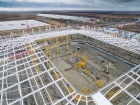 На "Ростов-Арене" каркас начали накрывать полимерной кровлей
