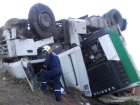 На трассе М-4 «Дон» перевернулся грузовик: водитель погиб