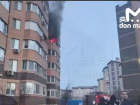 В Ростове произошел пожар в многоэтажке на Платова