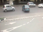 Удивительно удачный «побег» иномарки на перерез движению моста Сиверса попал на камеры видеонаблюдения в Ростове