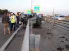 Автомобиль BMW влетел в отбойник, водитель погиб на месте происшествия