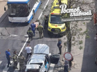 Ростов встал в пробки из-за массового ДТП с автобусами и такси 