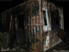 В Ростове горел строительный вагончик