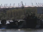 Нападение врага отбил военный корабль "Шмель" возле "Ростов-Арены" в Дону