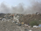 В Новошахтинске горит мусорный полигон на 100 квадратных метрах
