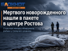 Мертвого новорожденного ребенка нашли в пакете выброшенным в центре Ростова  — Источник Блокнот