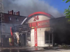 Крупный пожар случился в Первомайском районе Ростова