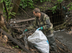 В день охраны окружающей среды в Ростове расчистили береговую линию Можайских прудов