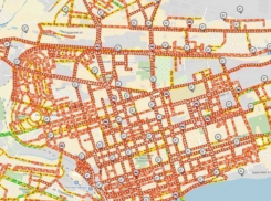 Самая длинная пробка в Ростове на минувшей неделе составила 5 километров