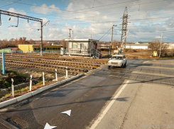 В Ростове временно закрыли железнодорожный переезд на Нансена