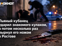 Пьяный кубанец ударил ростовчанина кулаком, а потом несколько раз пырнул его ножом в Ростове