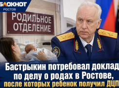 Бастрыкин потребовал доклад по делу о родах в Ростове, после которых ребенок получил ДЦП