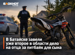В Батайске завели уже второе в области дело на отца за питбайк для сына