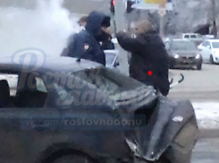 Опубликовано фото пьяного водителя иномарки сразу после того, как он сбил женщину с ребенком в Ростове