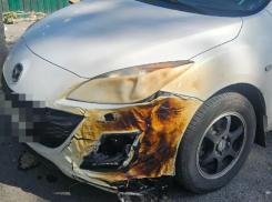 Зумеры подожгли пух и спалили автомобиль в Ростове