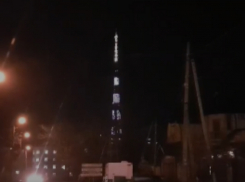 Ростовская телевышка начала радовать горожан удивительным световым шоу