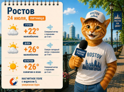 До +26 градусов ожидаются в Ростове 24 июля