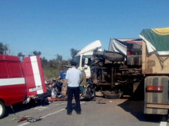 Выброшенные на встречку супруги на иномарке разбились о ростовскую фуру в Волгоградской области