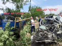 В Ростовской области грузовик снес газовую трубу