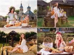 Донские казачки устроили хлебосольную фотосессию под Ростовом