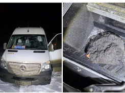 Влетевший в окно кусок льда убил водителя автобуса на трассе в Ростовской области