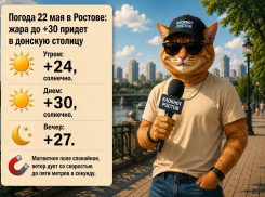 В Ростове 22 мая ожидается жара до +30 градусов