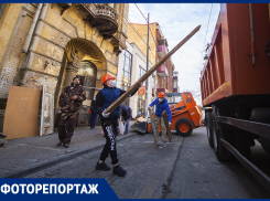 В Ростове навели порядок и законсервировали «Дом с ангелами» на Московской