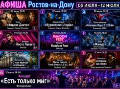 Куда сходить в Ростове-на-Дону с 6 по 12 июля