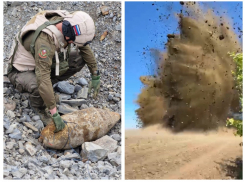 Донские спасатели уничтожили две авиабомбы времен ВОВ