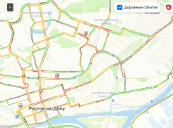 Девятибалльные пробки парализовали Ростов вечером 27 декабря
